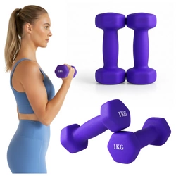 Hantelki neoprenowe 2x1kg HW10 Pretorians