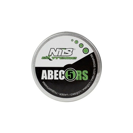 ŁOŻYSKA ABEC- 5 RS ZIELONY CARBON (8szt.) Nils Extreme