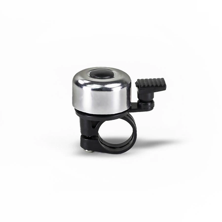 Dzwonek rowerowy dla dzieci dorosłych aluminiowy głośny DR6 srebrny