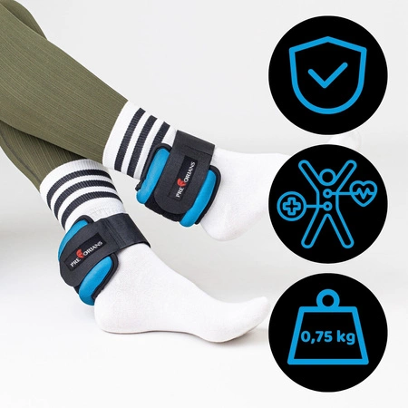 Obciążniki ciężarki na nogi kostki ręce nadgarstki 2x0,75kg Pretorians