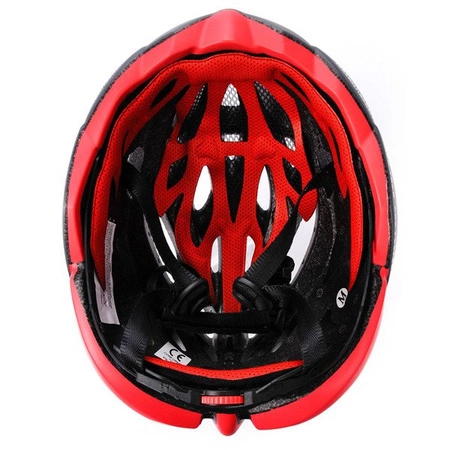 Kask rowerowy meteor crust in mold rozm. m-l grey-red