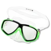 Okulary maska do nurkowania pływania snorkelingu zielone dla dzieci i młodzieży