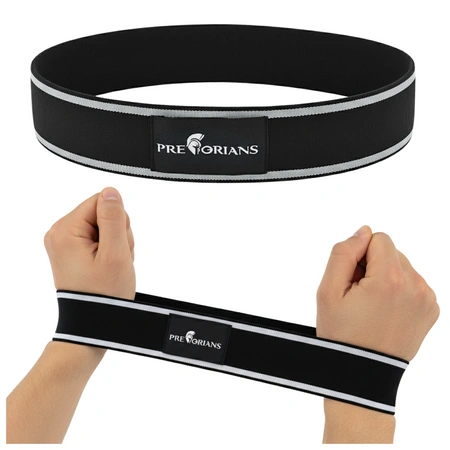 Guma mini band materiałowa oporowa M szara Pretorians