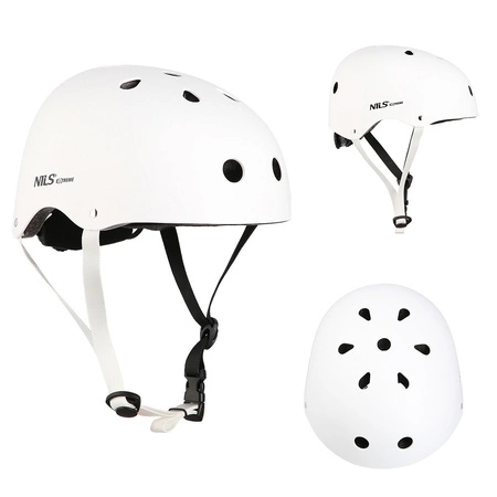 Kask biały rozmiar L Nils Extreme MTW001