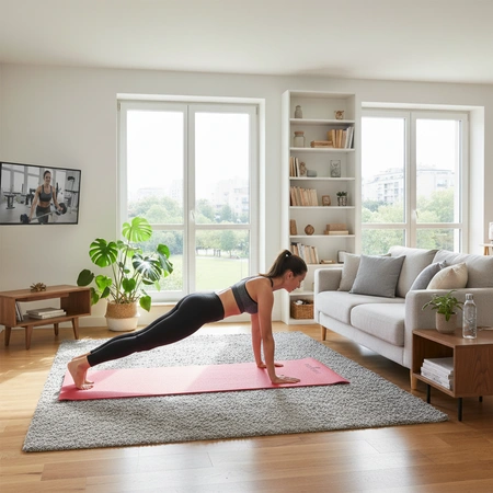 Mata do ćwiczeń fitness yogi 6mm TPE Pretorians czarno-czerwona