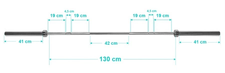 Gryf prosty olimpijski GO680 20kg 220cm Pretorians
