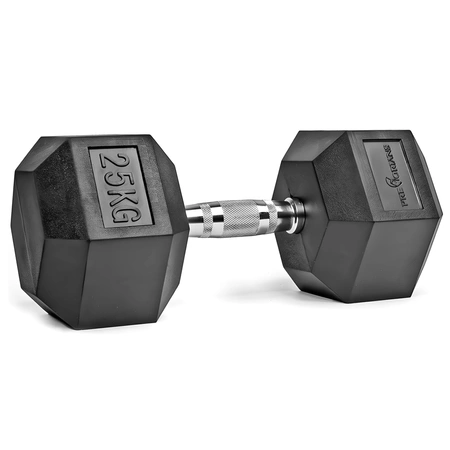 Hantla Hex 25kg ciężarek ogumowany