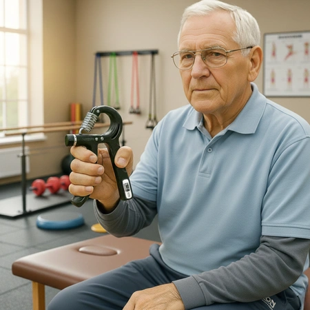 Ściskacz regulowany 5-60 kg do rąk z licznikiem SR2