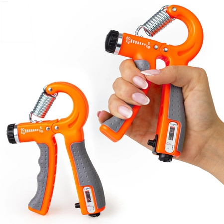 Ściskacz regulowany 5-60 kg do rąk z licznikiem SR5