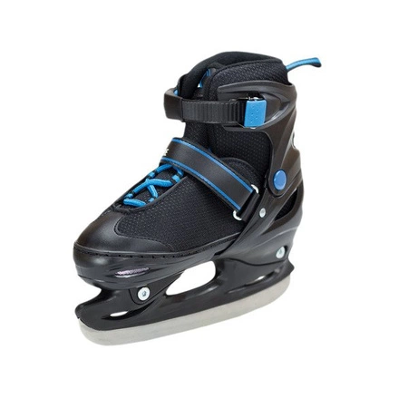 ŁYŻWY HOKEJOWE NILS EXTREME NH7104 A regulowane 30-33 czarno - niebieskie S