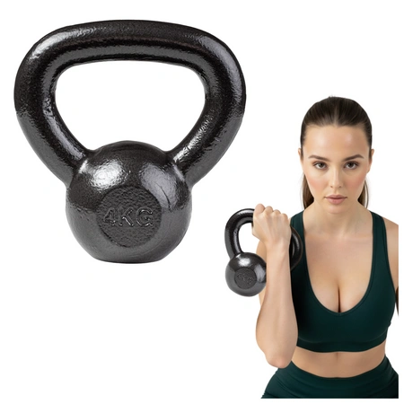 Kettlebell 4kg żeliwny BA-KCZ04 Pretorians