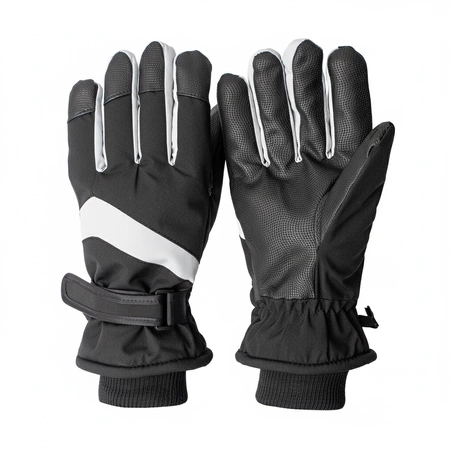 Rękawiczki narciarskie zimowe na snowboard narty M/L czarne