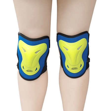 Ochraniacze granatowo-limonkowe zestaw H716 Nils Extreme rozmiar L