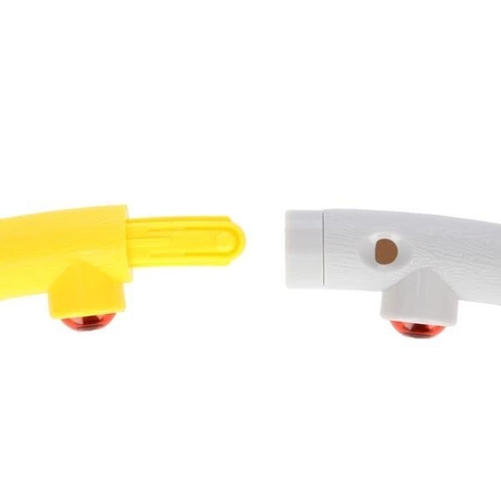 Hula hop masujący z magnesami 85cm HHP005 grey-yellow hms
