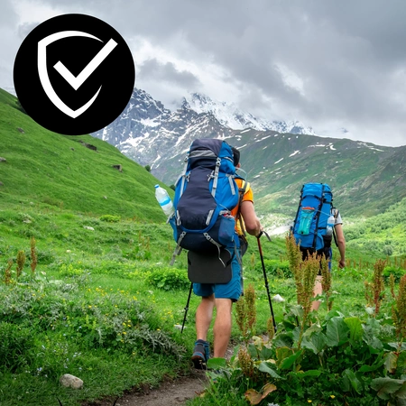 Kije trekkingowe do chodzenia kijki nordic walking srebrne 2szt.