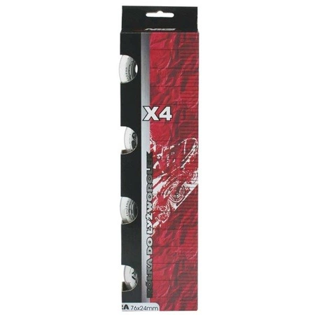 Kółka PRZEŹROCZYSTE 4 SZT. PU CLEAR 76X24 82A 