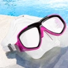 Okulary maska do nurkowania pływania snorkelingu różowe dla dzieci i młodzieży