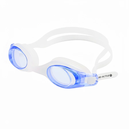 Okulary do pływania nurkowania snorkelingu pływackie granatowe dla dzieci i młodzieży