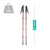 Kije trekkingowe do chodzenia kijki nordic walking czerwone 2szt.