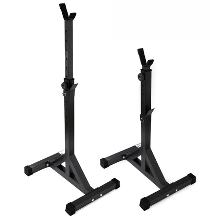 Zestaw do ćwiczeń siłowych 71kg Siłownia domowa z ławką treningową TB015, stojakami wolnostojącymi, sztangą / gryfem prostym 180 cm, obciążeniem 37,5 kg