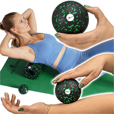 Piłka pojedyncza do masażu EPP 8 cm - zielona