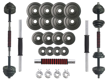 Zestaw hantli żeliwnych 2x15kg NE30