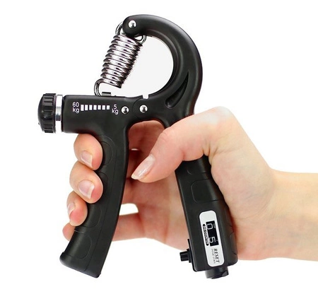 Ściskacz regulowany 5-60 kg do rąk z licznikiem SR2