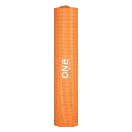 Mata fitness pomarańczowa PVC YM02 One Fitness