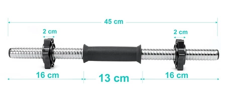 Zestaw do ćwiczeń 40kg - z gryfem łamanym 120 cm, nakładem obciążeń i hantlami