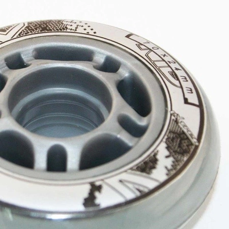 Kółka PRZEŹROCZYSTE 4 SZT. PU CLEAR 70X24 82A  