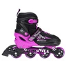 ROLKI ŁYŻWY FIGUROWE 2W1 NILS EXTREME NF7104 CZARNO RÓŻOWE S M L