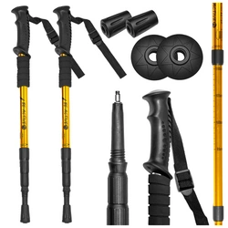 Kije trekkingowe do chodzenia kijki nordic walking złote 2szt.
