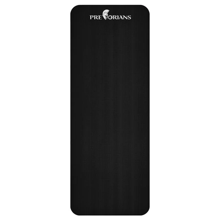 Mata gruba do ćwiczeń (1,5 cm) NBR Pretorians czarna