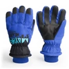 Rękawiczki ortalionowe ciepłe grube dla chłopca rękawice narciarskie niebieskie