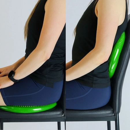 Poduszka sensoryczna dysk korekcyjny do ćwiczeń zielona