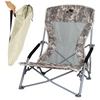 Krzesło turystyczne plażowe wędkarskie na kemping ryby rozkładane moro