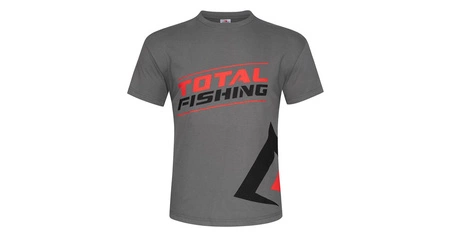 T-SHIRT - Z NADRUKIEM (REAL GREY) - rozm. S - op.1szt.