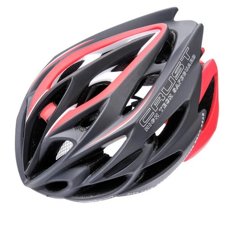 Kask rowerowy meteor crust in mold rozm. m-l grey-red
