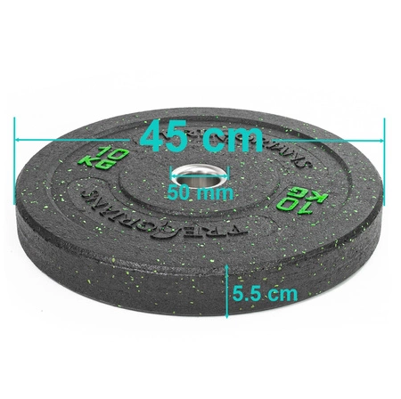 Talerz obciążenie olimpijskie 10kg Bumper Pretorians