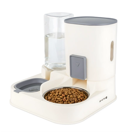 Dozownik karmy i wody 2w1 automatyczny dla psa i kota z poidłem grawitacyjnym
