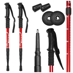 Kije trekkingowe do chodzenia kijki nordic walking czerwone 2szt.