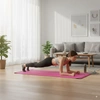 Mata do ćwiczeń fitness yogi 6mm TPE różowa