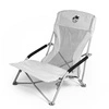 Krzesło turystyczne plażowe wędkarskie na kemping ryby rozkładane białe