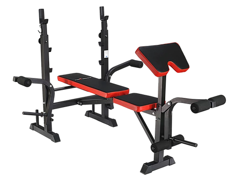 Ławka treningowa PH 2131 pod sztangę - stojaki, modlitewnik