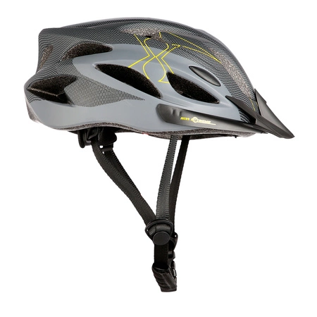 Kask ochronny do jazdy na rowerze rolkach szaro-czarny rozmiar L Nils Extreme MTW291