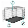 Klatka kennelowa metalowa XL dla psa i kota - składana