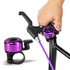 Dzwonek rowerowy dla dzieci dorosłych aluminiowy głośny DR5 fioletowy
