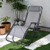 Leżak turystyczny Zero Gravity - szary, wygodny i mobilny