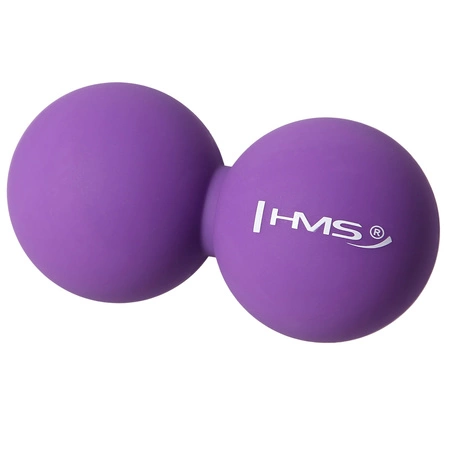 Piłka lacrosse podwójna do masażu BLC02 violet HMS