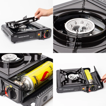 Kuchenka turystyczna gazowa + 4 kartusze
